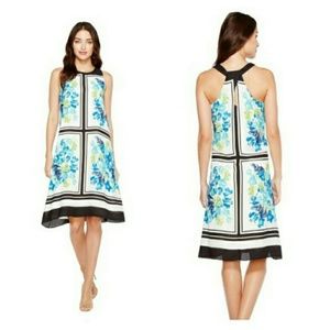 CeCe Playa del Sol New Ivory Floral Halter Dress